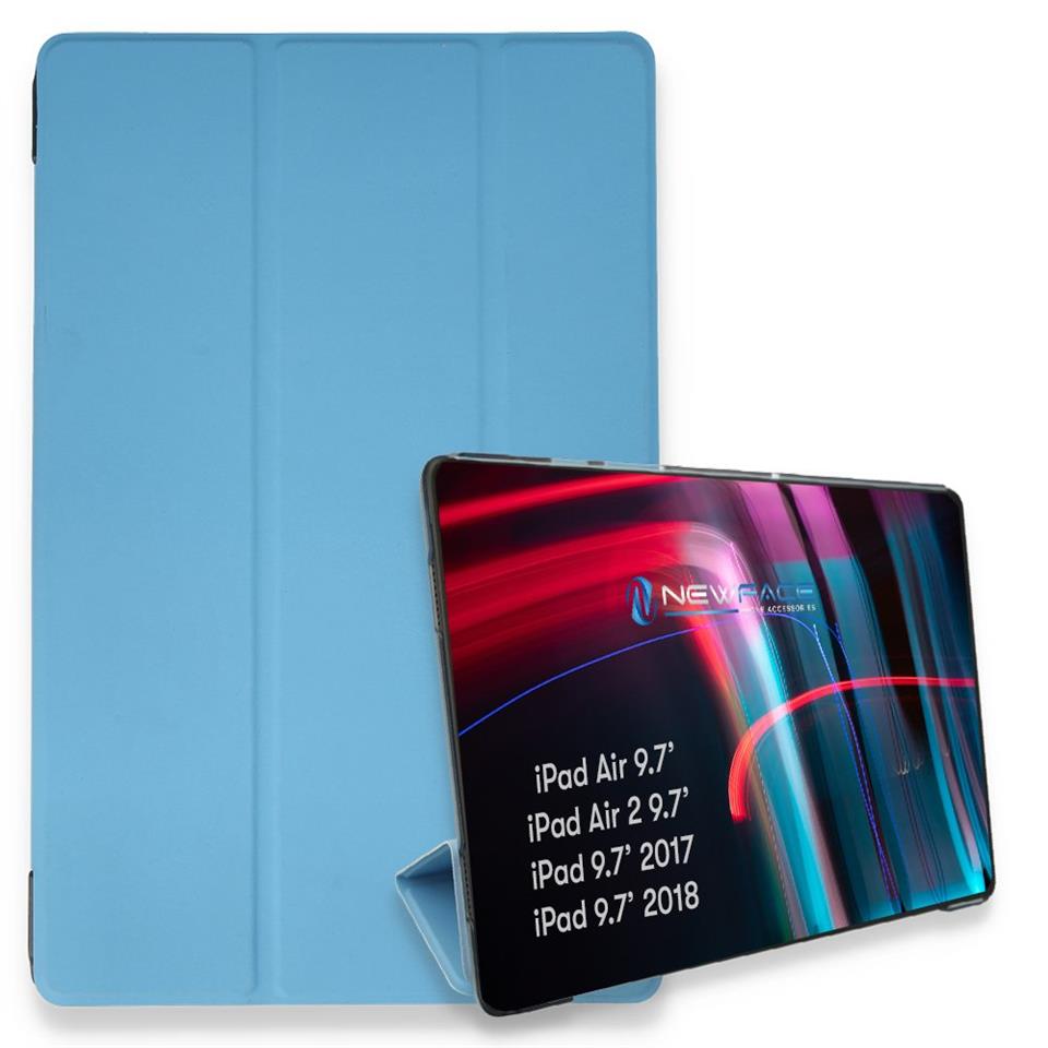 iPad 2 9.7 Kılıf Tablet Smart Kılıf Mavi