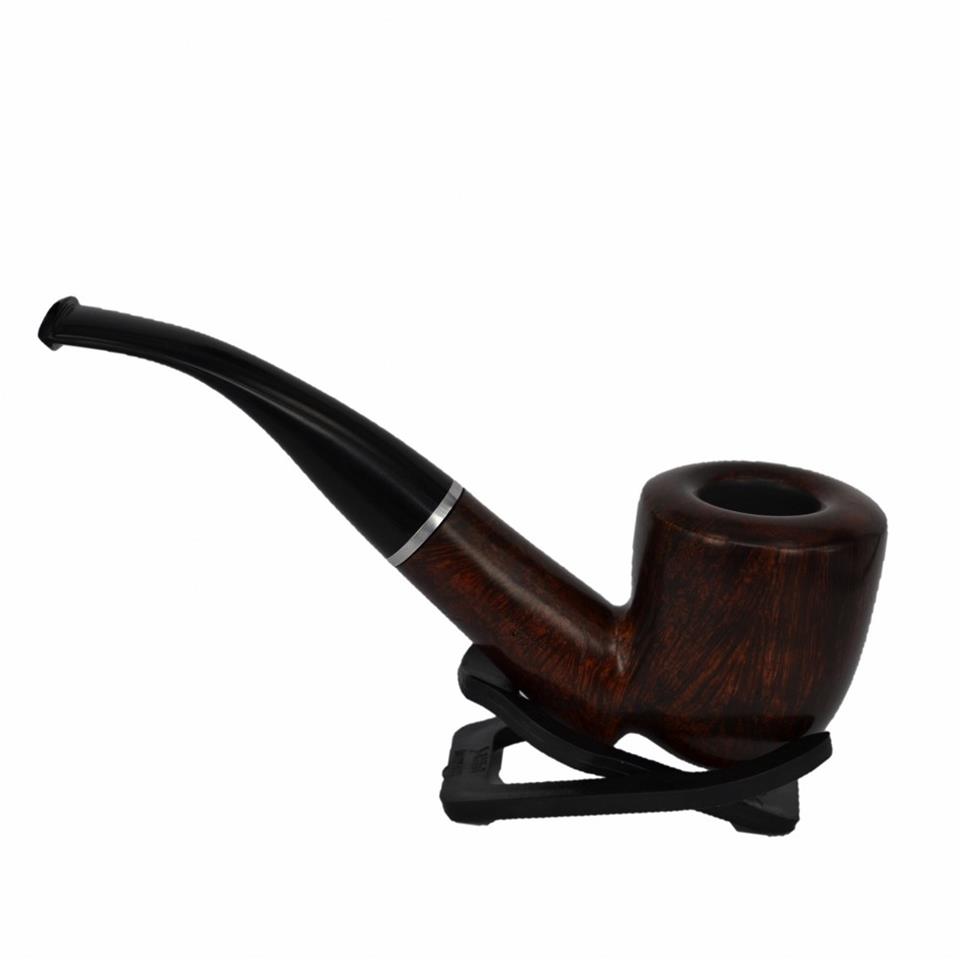 Şahin Üç Yıldız Freehand 9 mm Filtreli Ebonit Saplı Pipo