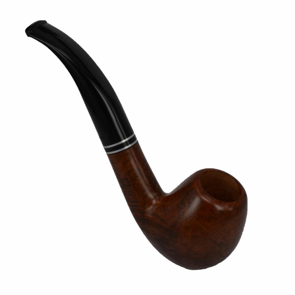 Şahin Kuyruklu Yıldız Bent Egg 9 mm Filtreli Ebonit Saplı Pipo Cy145