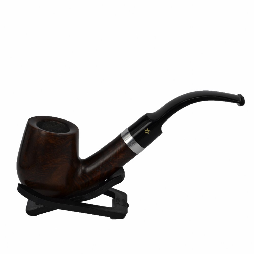 Şahin Sarı Yıldız Bent Billiard 9 mm Filtreli Akrilik Saplı Pipo Cy620