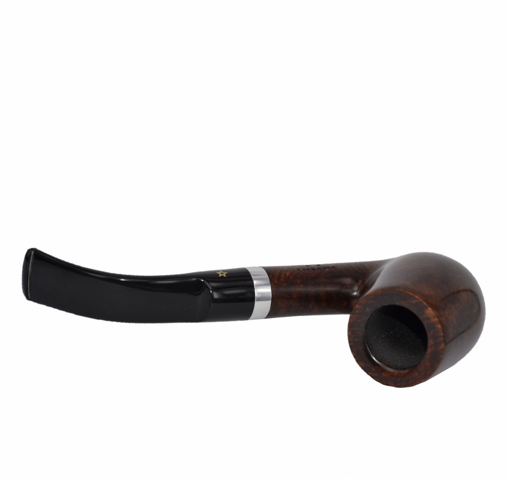 Şahin Sarı Yıldız Bent Billiard 9 mm Filtreli Akrilik Saplı Pipo Cy620