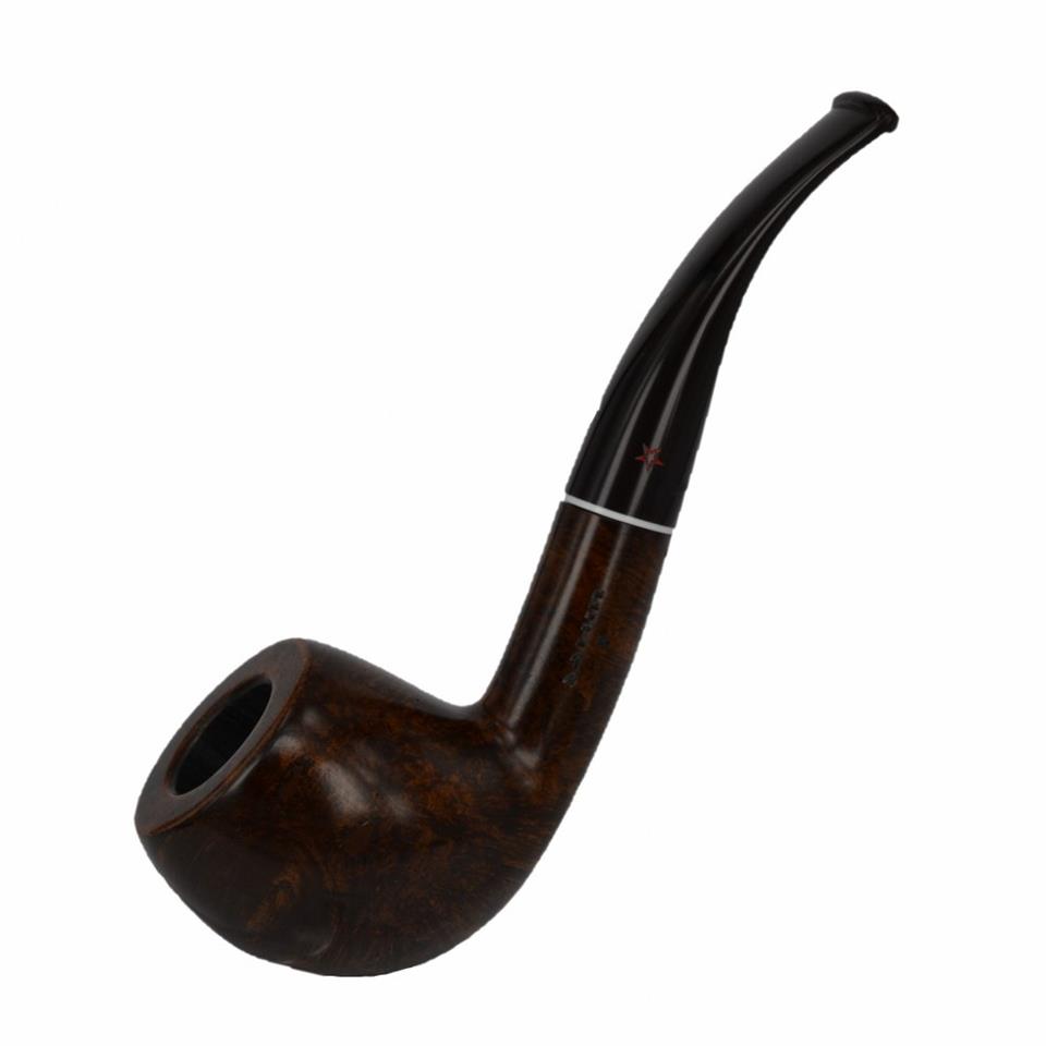 Şahin Kırmızı Yıldız Halfbend Billiard 9 mm Filtreli Akrilik Saplı Pipo Cy308