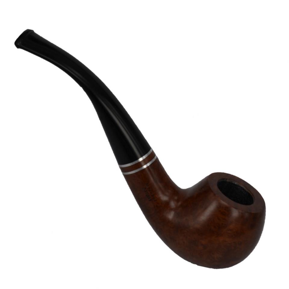 Şahin Kırmızı Yıldız Bent Apple 9 mm Filtreli Abonit Saplı Pipo Cy237031