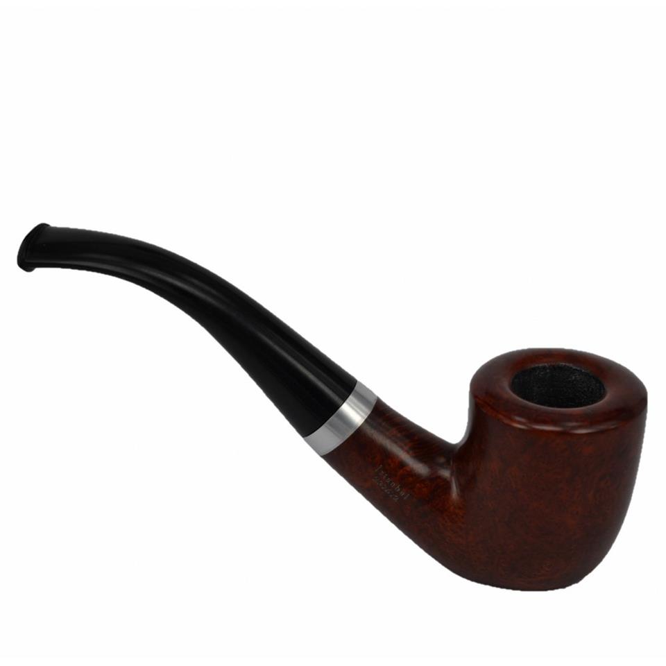 Şahin Sarı Yıldız Bent Dublin 9 mm Filtreli Ebonit Saplı Pipo Cy237612