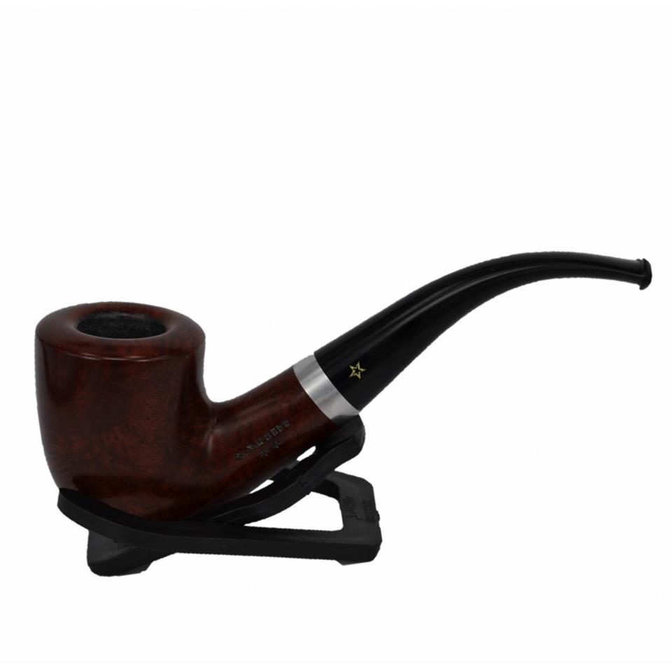 Şahin Sarı Yıldız Bent Dublin 9 mm Filtreli Ebonit Saplı Pipo Cy237612