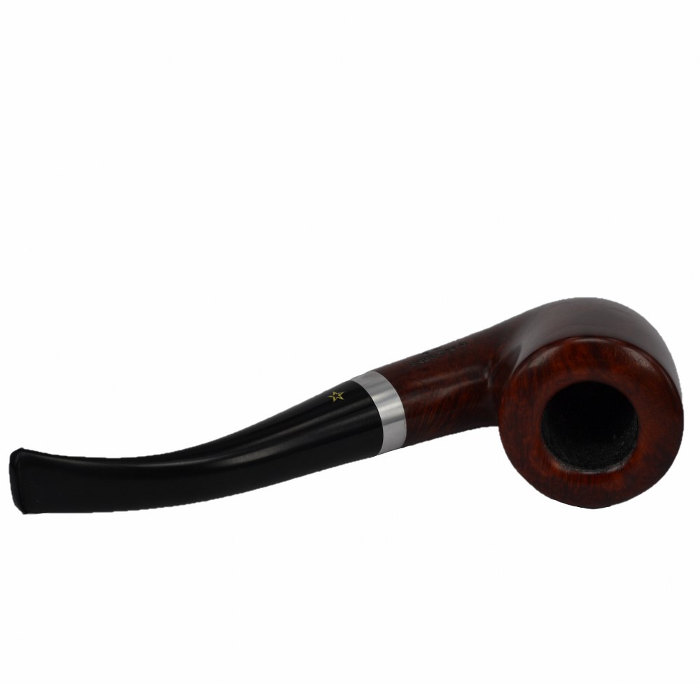 Şahin Sarı Yıldız Bent Dublin 9 mm Filtreli Ebonit Saplı Pipo Cy237612