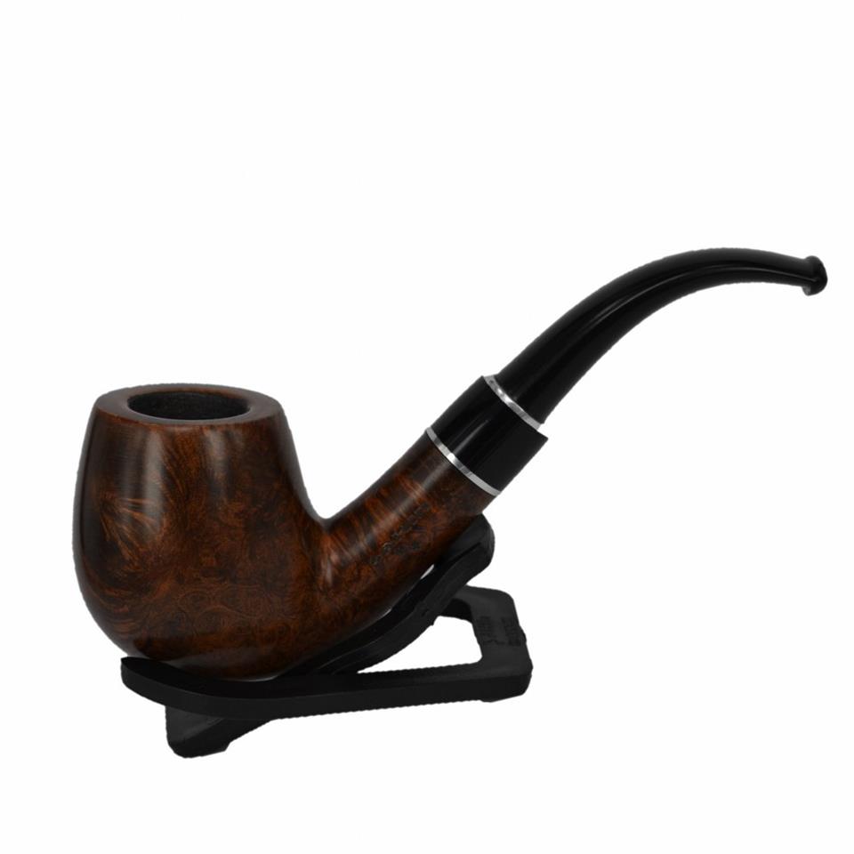 Şahin Professional Üç Yıldız Bent Billiard 9mm Filtreli Ebonit Saplı Pipo Cy410