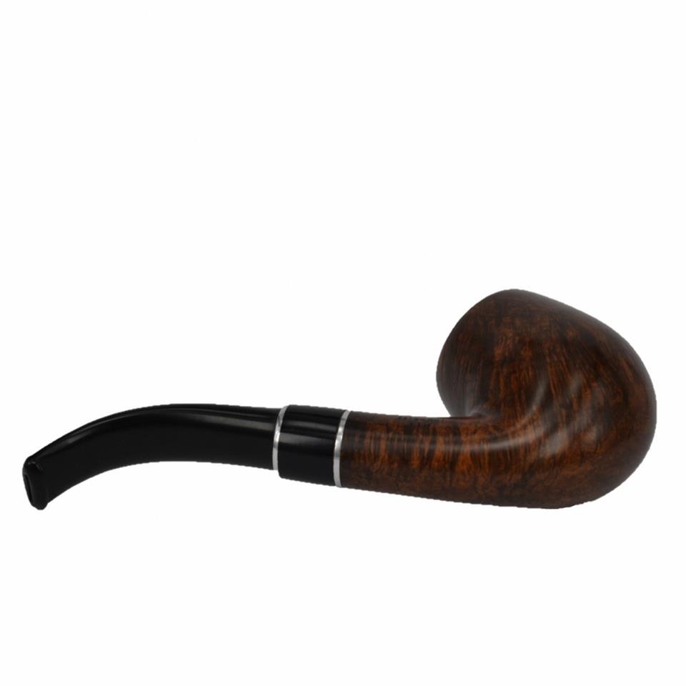 Şahin Professional Üç Yıldız Bent Billiard 9mm Filtreli Ebonit Saplı Pipo Cy410