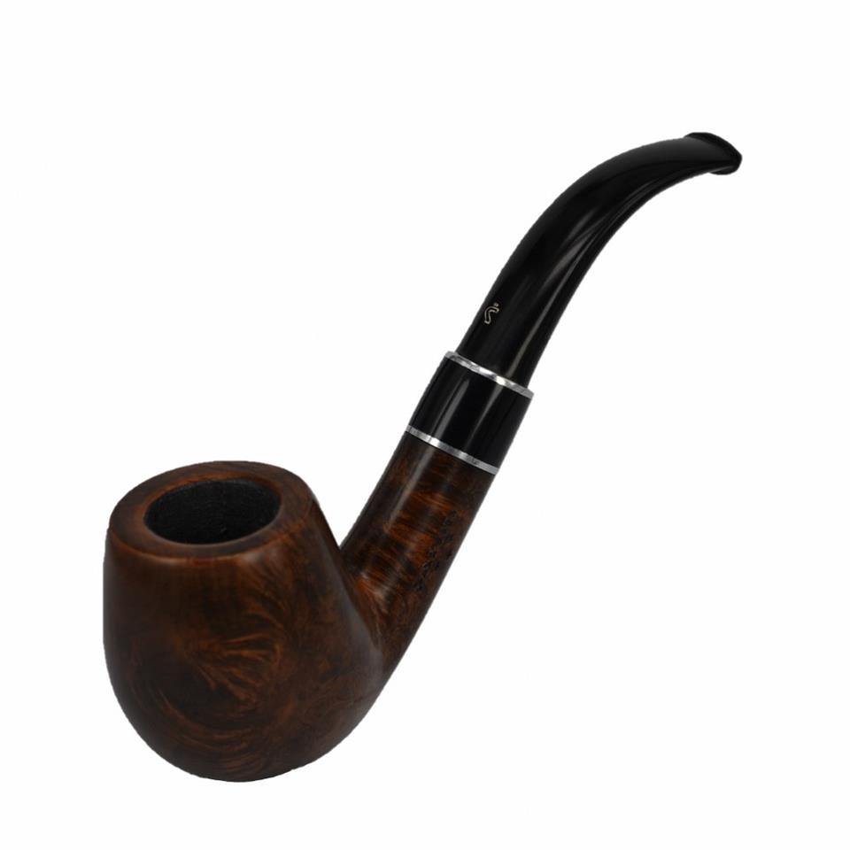 Şahin Professional Üç Yıldız Bent Billiard 9mm Filtreli Ebonit Saplı Pipo Cy410