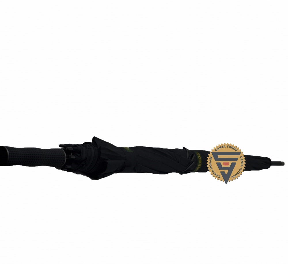 April A-252G Protokol Vale Şemsiyesi Çift Katmanlı Şemsiye Siyah 130 Cm Çap