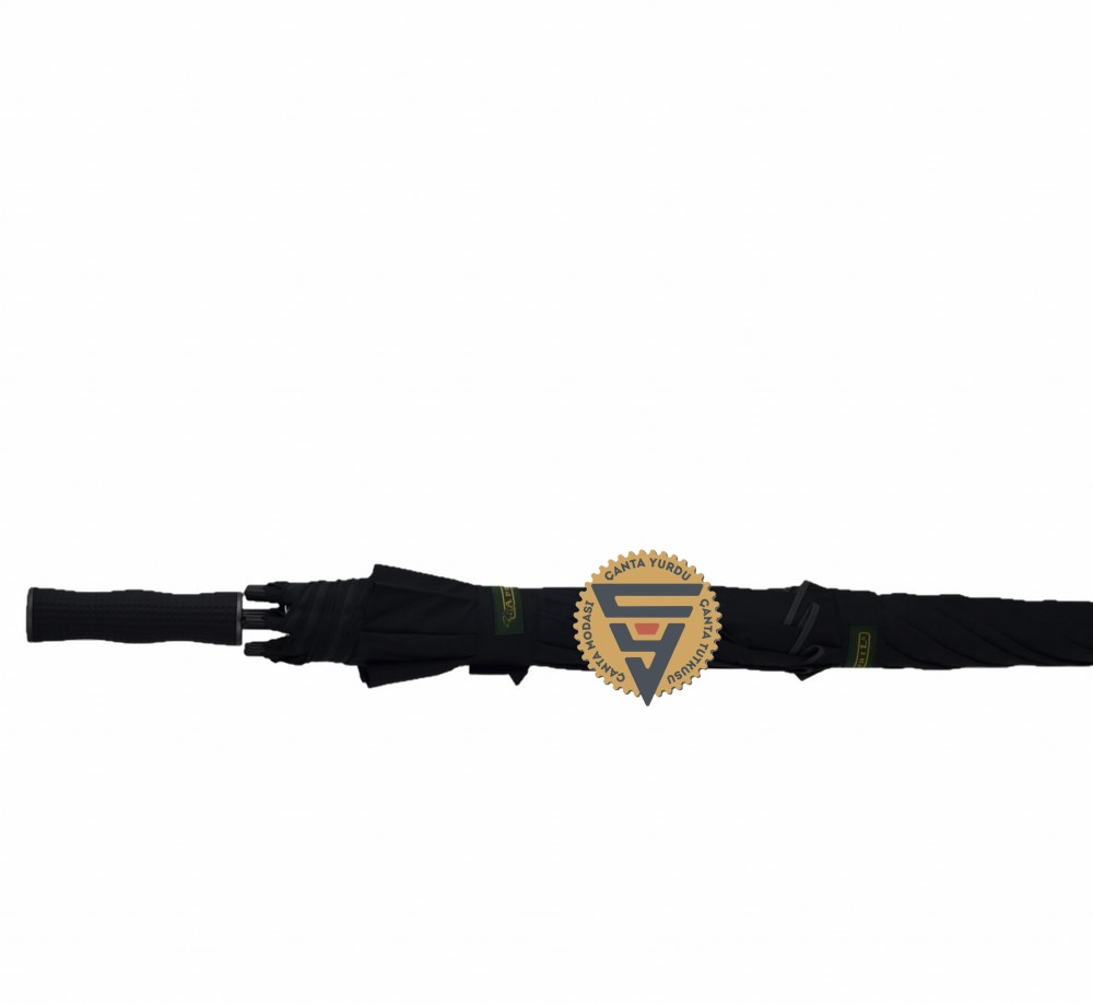 April A-252G Protokol Vale Şemsiyesi Çift Katmanlı Şemsiye Siyah 130 Cm Çap