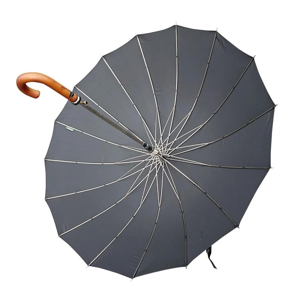 Snotline Lüx 16 Telli Protokol Vale Baston Şemsiye Siyah 41G 105 Cm Cap