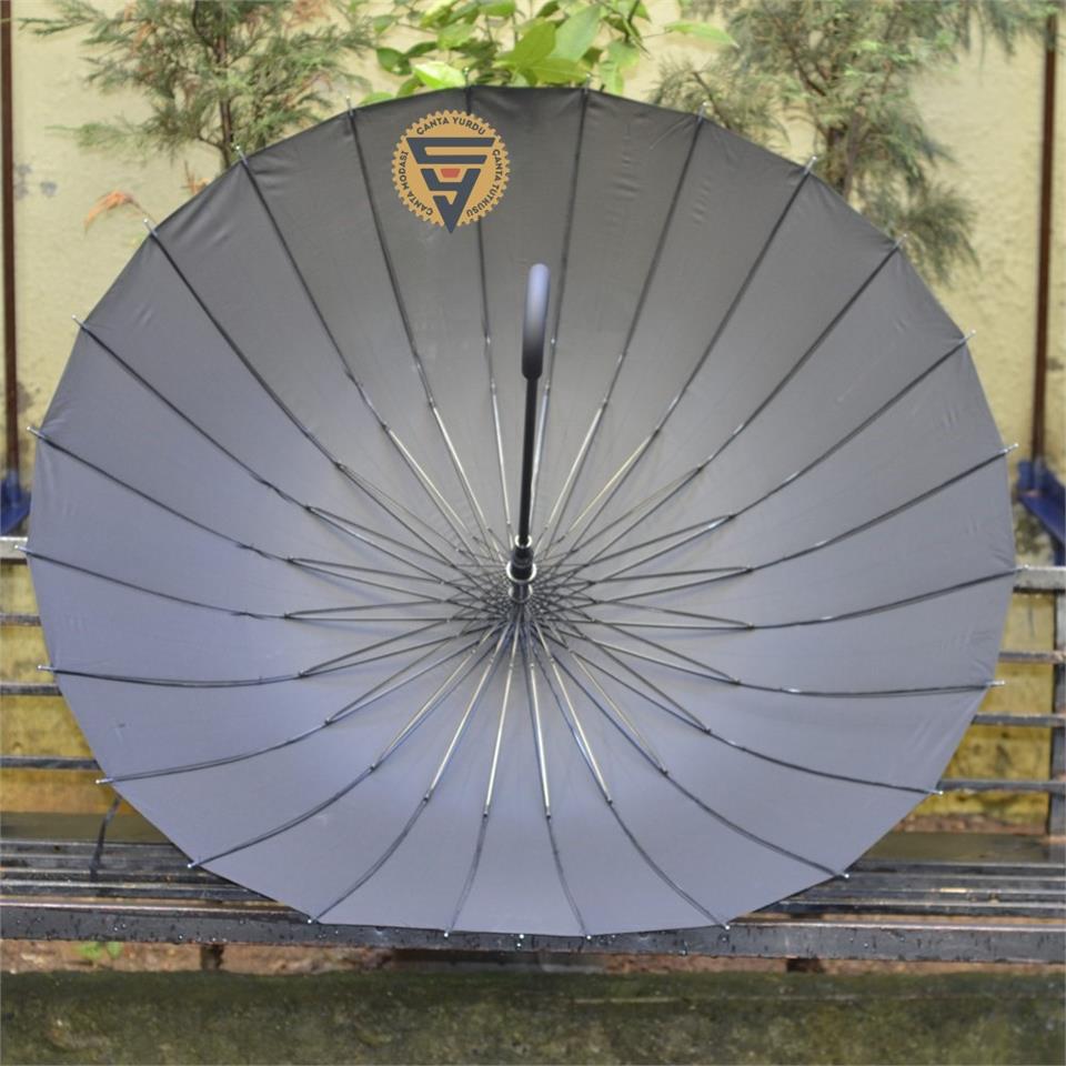Rubenish 24 Telli Fiber Mekanizma Vale Şemsiye Siyah