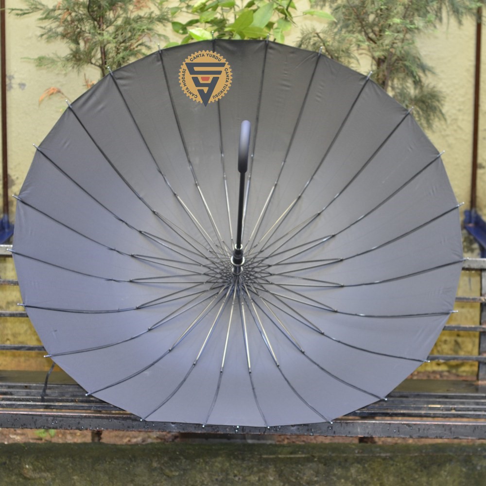 Rubenish 24 Telli Fiber Mekanizma Vale Şemsiye Siyah