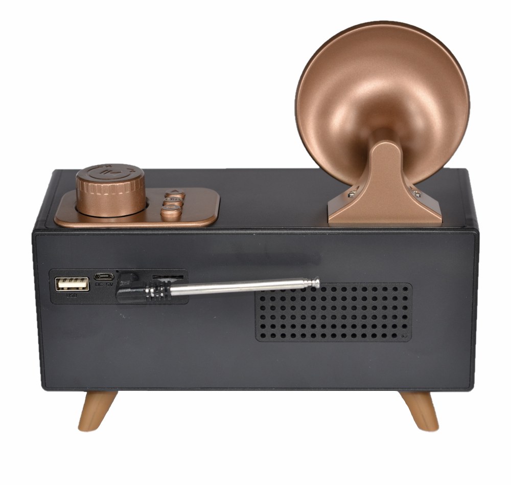 Bluetooth VK-B6 Hoparlör Gramafon Nostalji Radyo