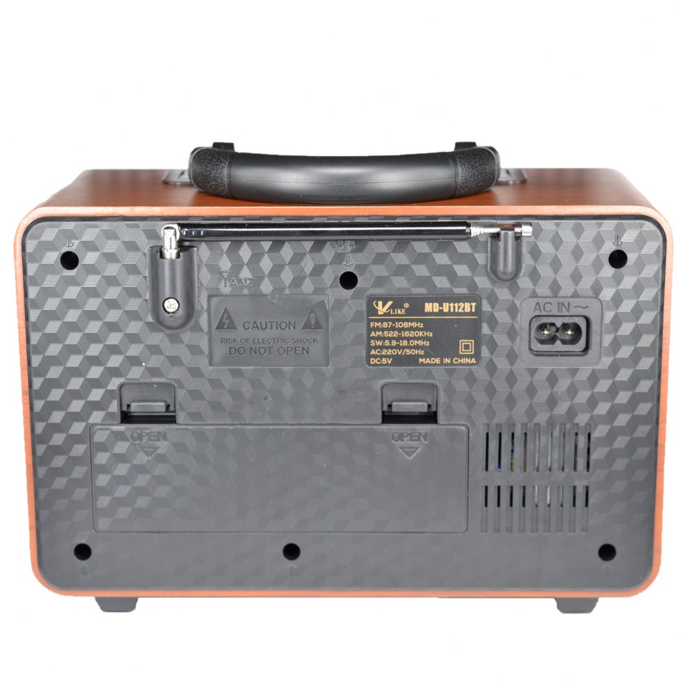 Retro Nostaljik Mdu112bt Radyo Bluetooth Kumandalı USB/SD Müzik Çalar Radyo