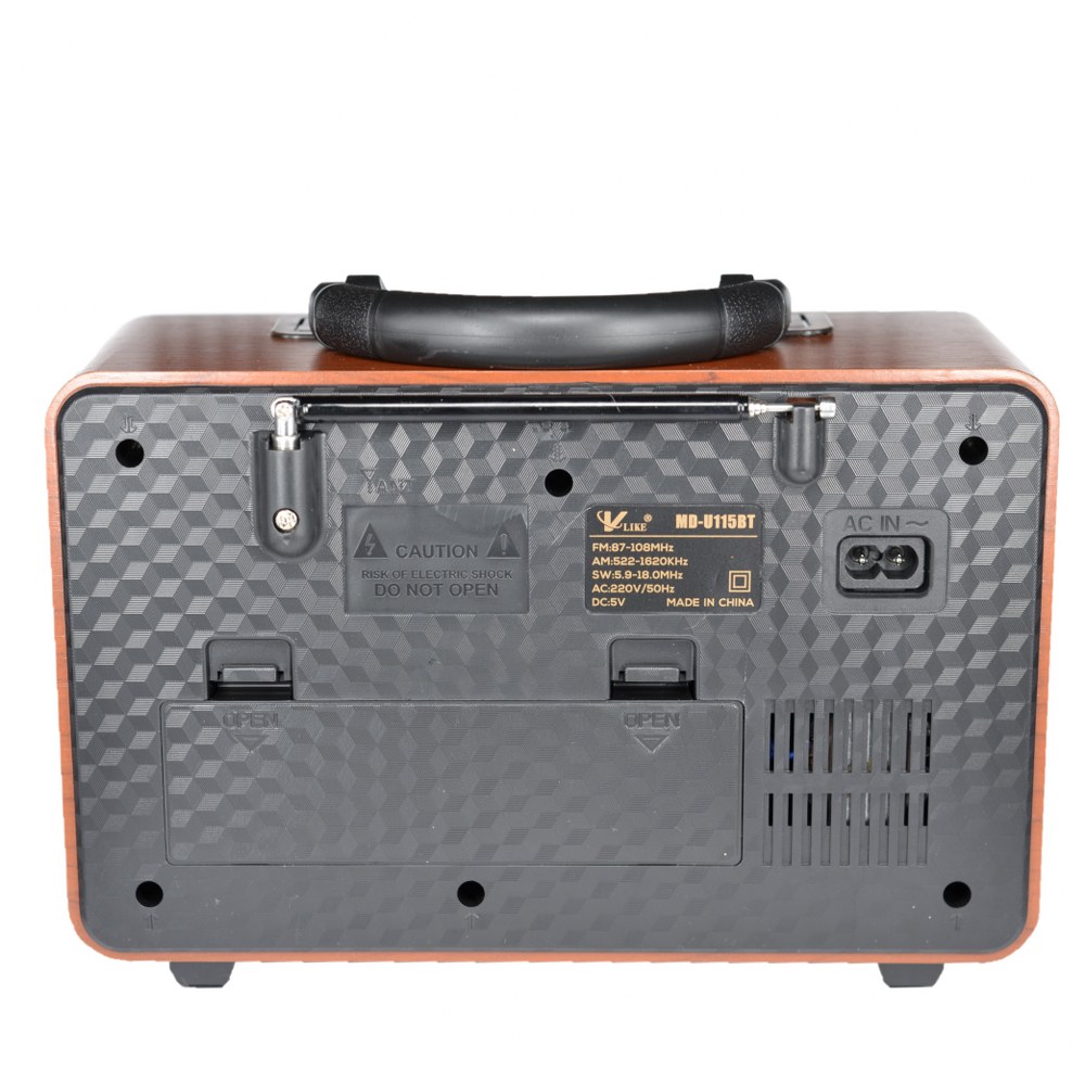Retro Nostaljik Mdu115bt Radyo Bluetooth Kumandalı USB/SD Müzik Çalar Radyo