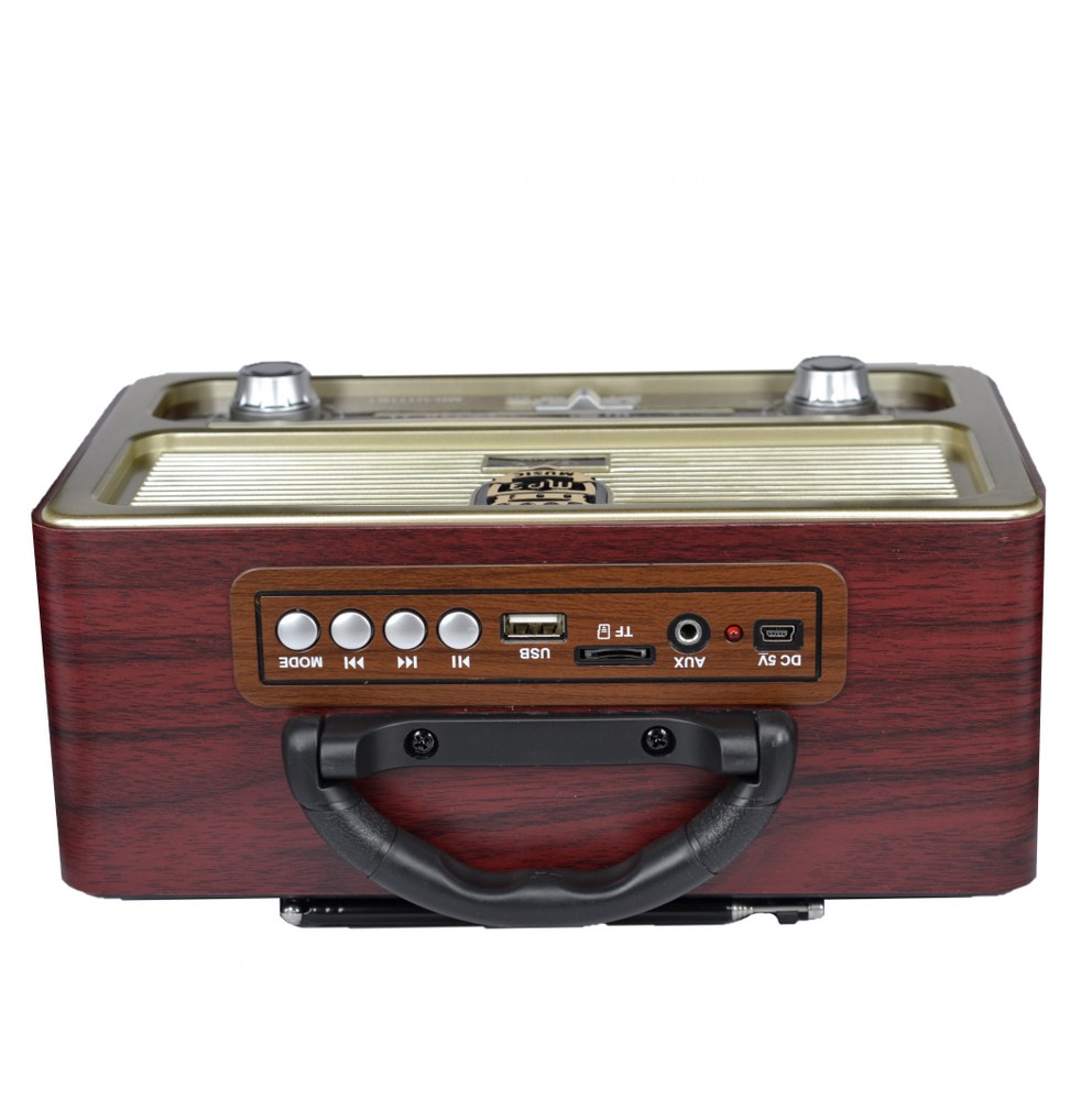 Nostaljik Vintage Md1907 Radyo Bluetooth Kumandalı USB/SD Müzik Çalar