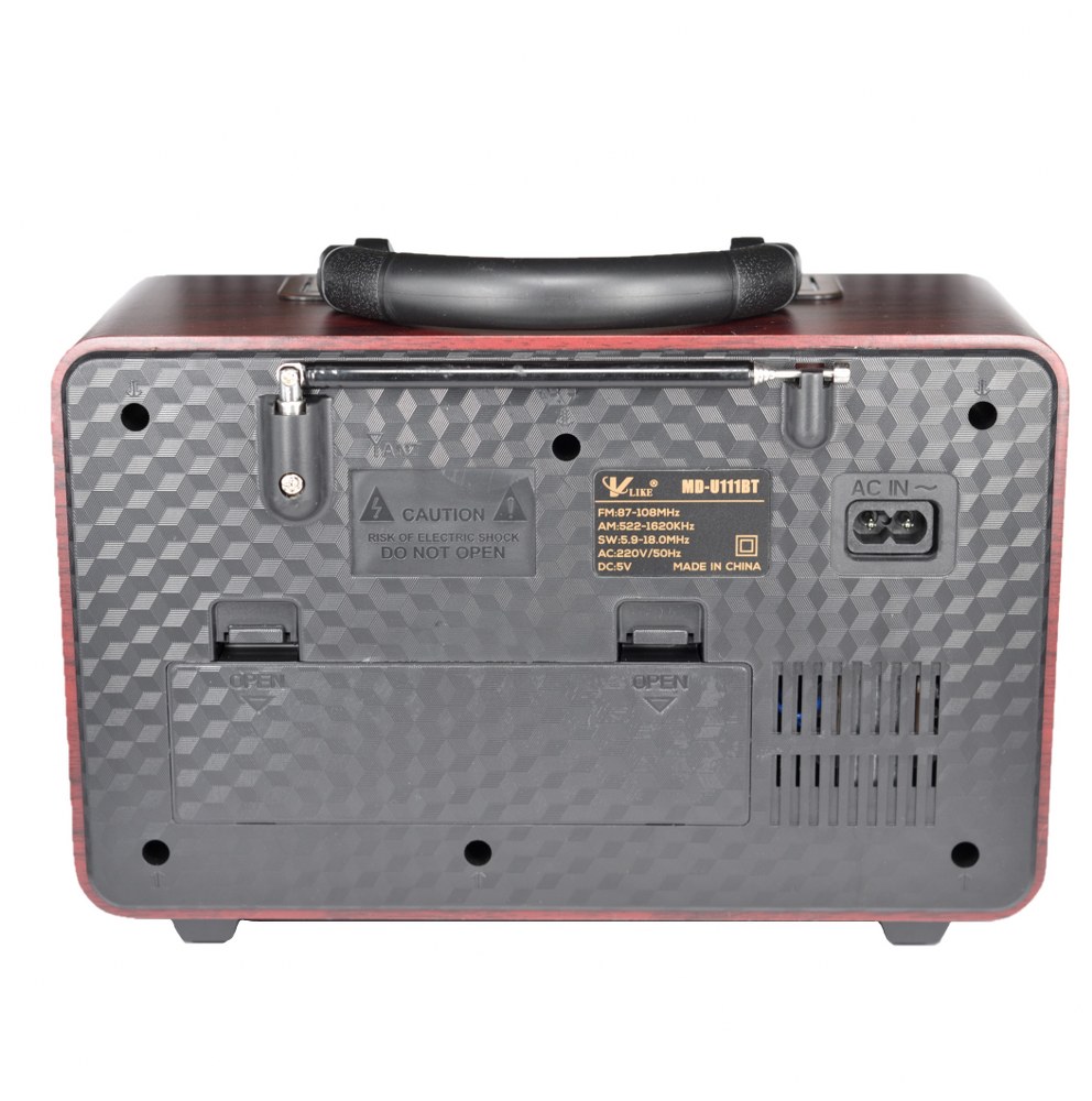 Nostaljik Vintage Md1907 Radyo Bluetooth Kumandalı USB/SD Müzik Çalar
