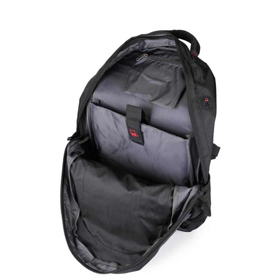 Ççs 25 Lt Su Geçirmez Laptop Bölmeli Dağcı Sırt Çantası Siyah