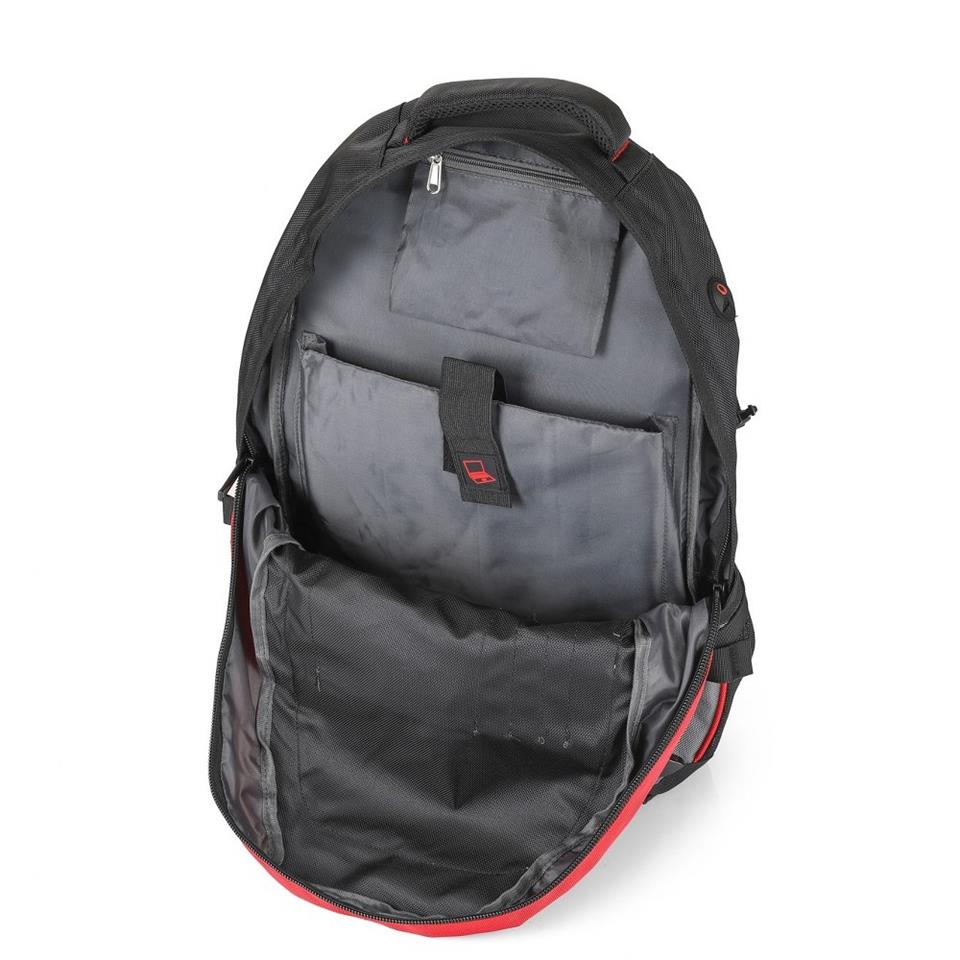 Ççs Su Geçirmez Laptop Bölmeli 25 Lt Dağcı Sırt Çantası Kırmızı