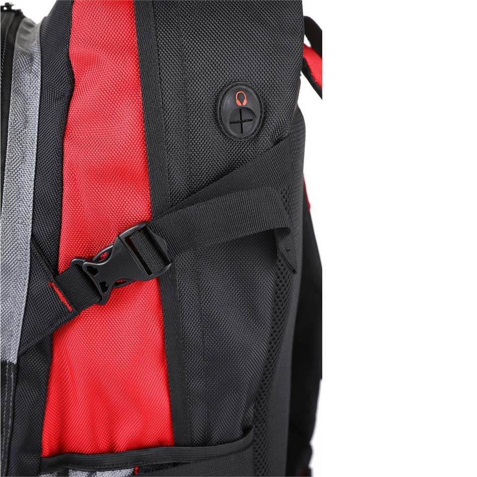 Ççs Su Geçirmez Laptop Bölmeli 25 Lt Dağcı Sırt Çantası Kırmızı