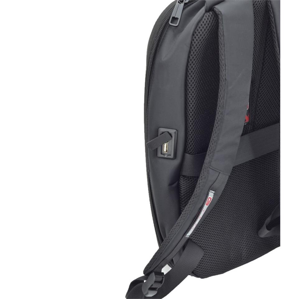 Ççs 51357 Kilitli Laptop Sırt Çantası 15 İnch Siyah