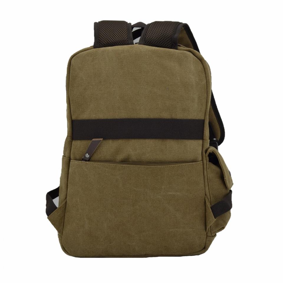 Ççs 51372 Kanvas Laptop Sırt Çantası Kahve