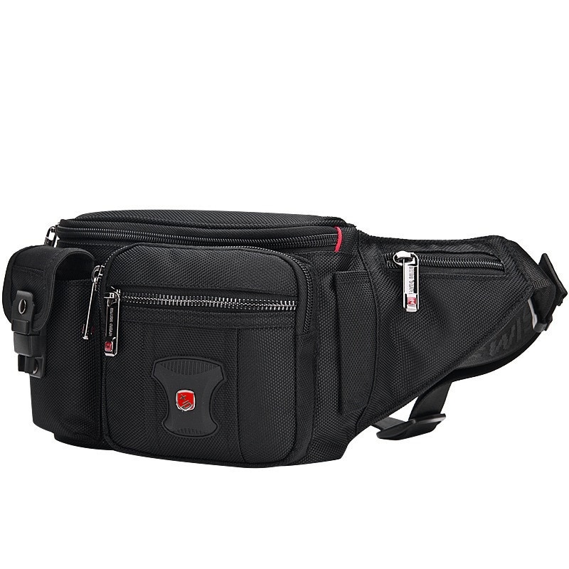 Swiss Multifunction Waterproof İsviçre Bel Çantası Siyah