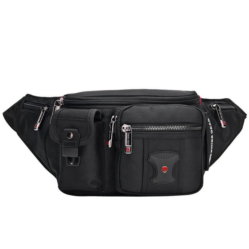 Swiss Multifunction Waterproof İsviçre Bel Çantası Siyah