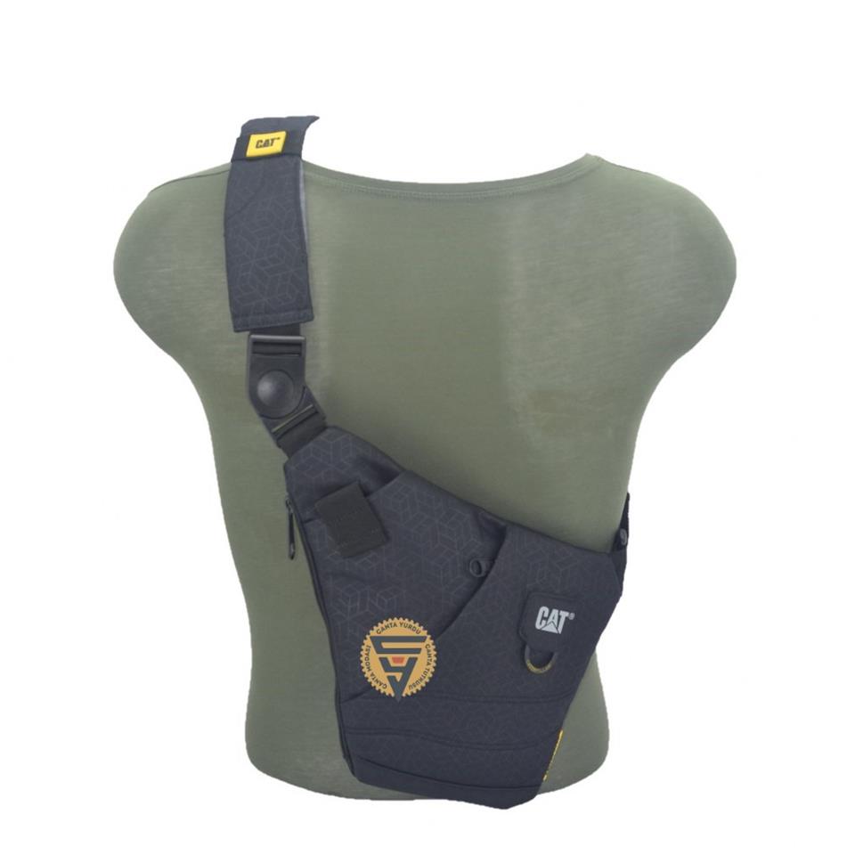 Cat Çapraz Askılı Bodybag Sırt ve Göğüs Çantası Siyah
