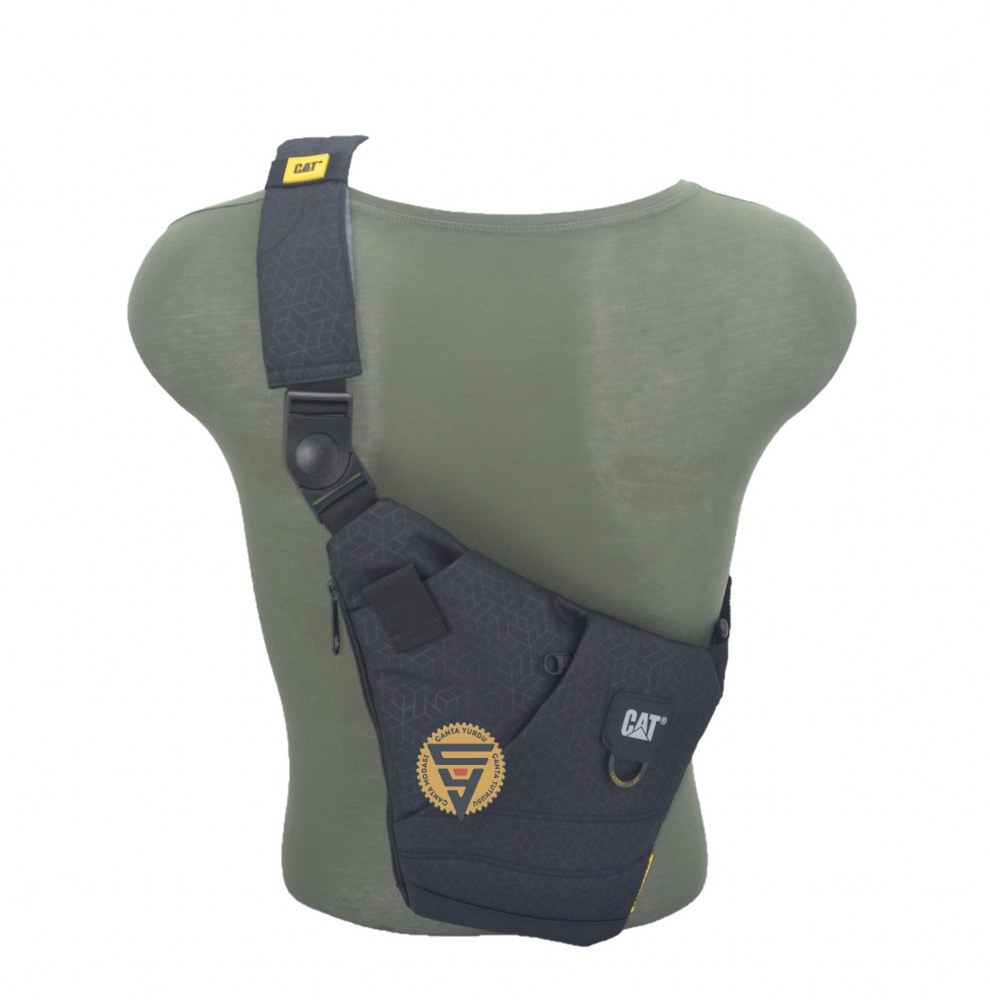 Cat Çapraz Askılı Bodybag Sırt ve Göğüs Çantası Siyah
