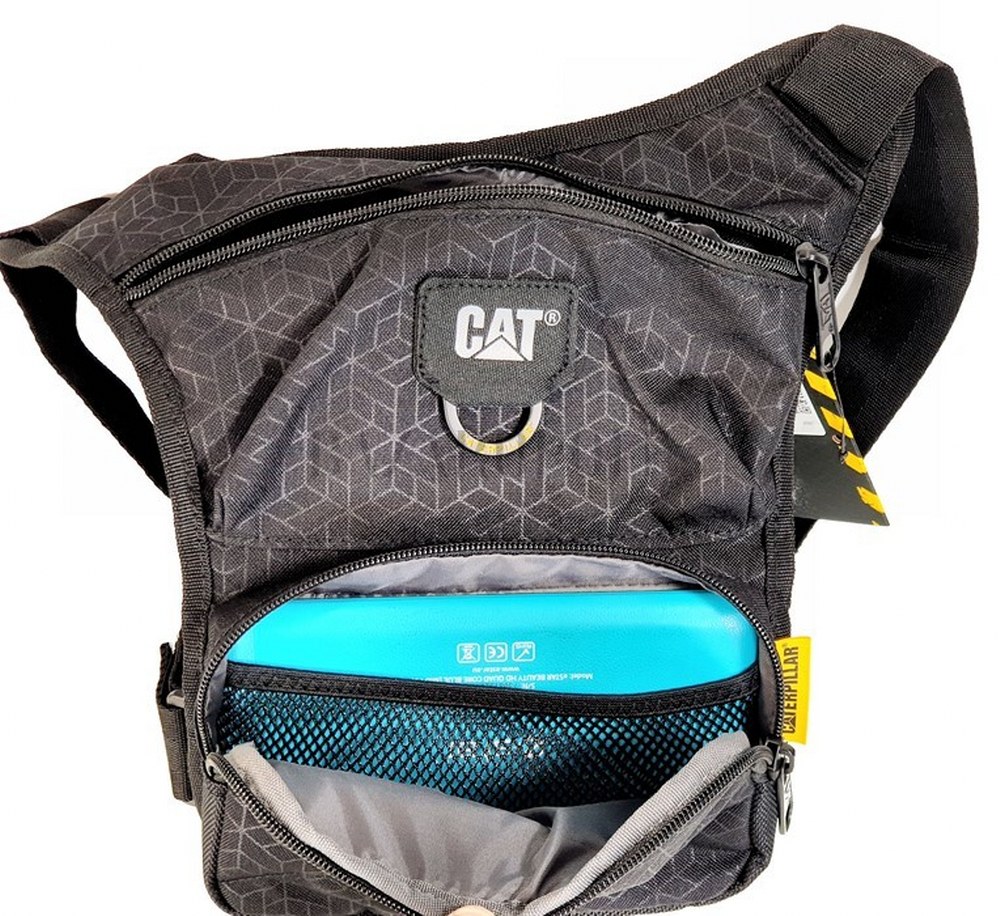 Cat 84061 Motosiklet Bel Bacak Çanta Siyah