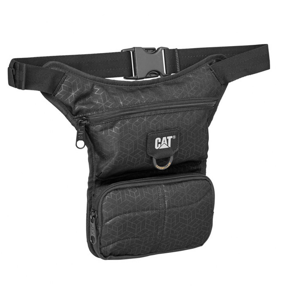 Cat 84061 Motosiklet Bel Bacak Çanta Siyah