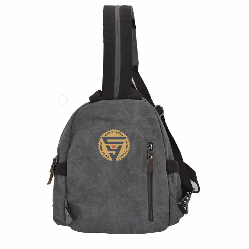 Ççs 51375 Bodybag Sırt ve Göğüs Çantası Gri
