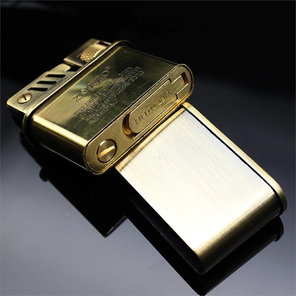 Zorro Sm-549T Benzinli Retro Çakmak Bronz