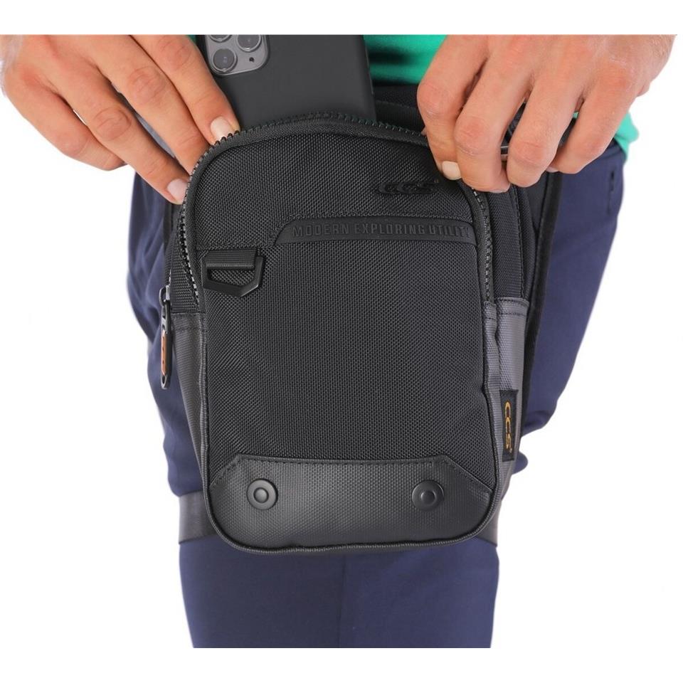 ÇÇS 31257 Motosiklet Bel Bacak Çantası Siyah