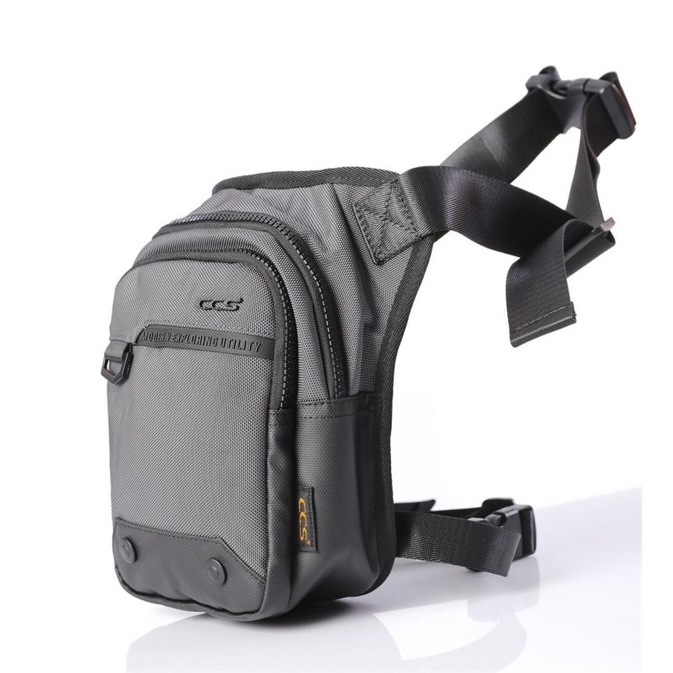 ÇÇS 31257 Motosiklet Bel Bacak Çantası Gri