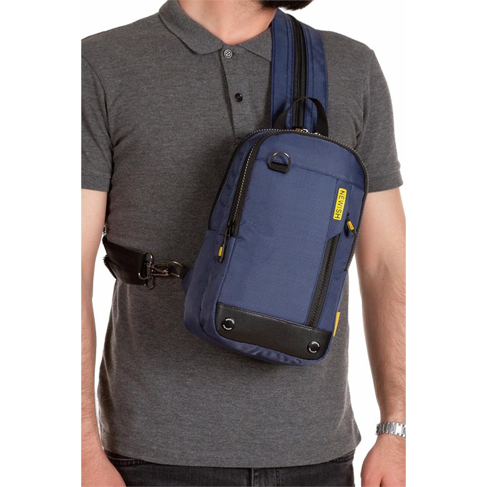 Newish Polo Imperteks Su Geçirmez Bodybag Sırt Çantası Lacivert