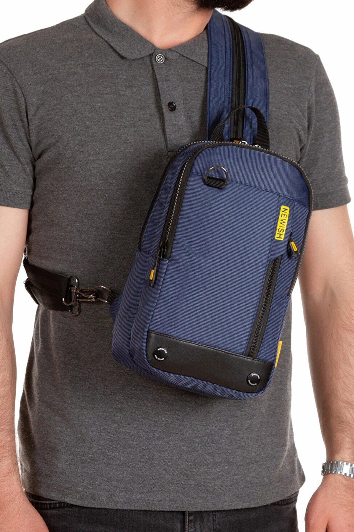 Newish Polo Imperteks Su Geçirmez Bodybag Sırt Çantası Lacivert