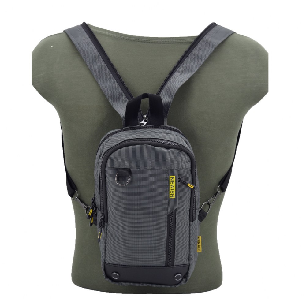 Newish Polo Imperteks Su Geçirmez Bodybag Sırt Çantası Gri