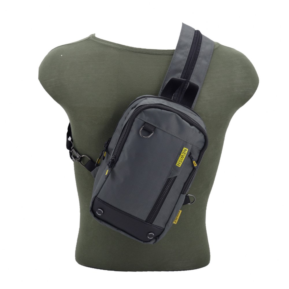 Newish Polo Imperteks Su Geçirmez Bodybag Sırt Çantası Gri