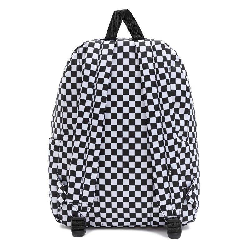 Vans Old Skool Check Sırt Çantası Siyah Beyaz