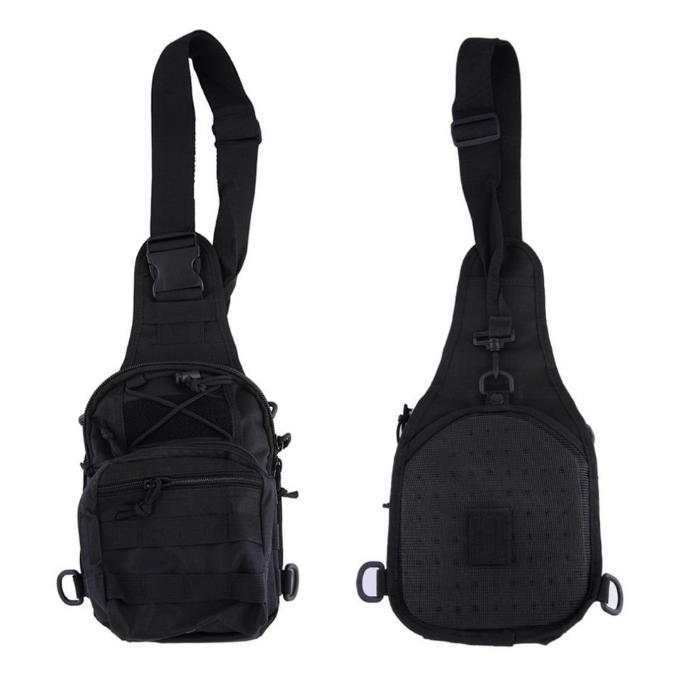 Taktikal Bodybag Çapraz Sırt ve Göğüs Çantası Siyah