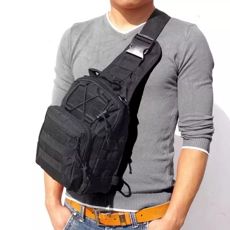 Taktikal Bodybag Çapraz Sırt ve Göğüs Çantası Siyah
