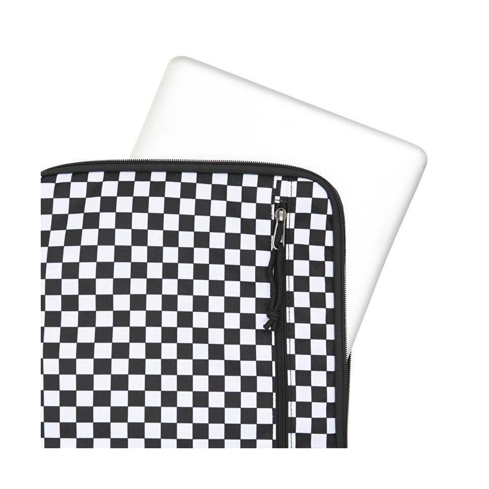 Vans 13-15 İnch Bilgisayar Kılıfı Macbook Çantası Siyah Beyaz