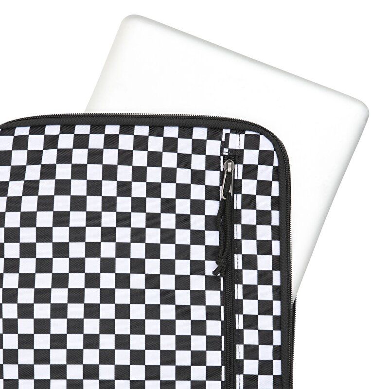 Vans 13-15 İnch Bilgisayar Kılıfı Macbook Çantası Siyah Beyaz
