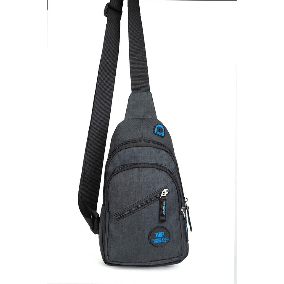 Newish Polo Bodybag Sırt ve Göğüs Çantası Siyah