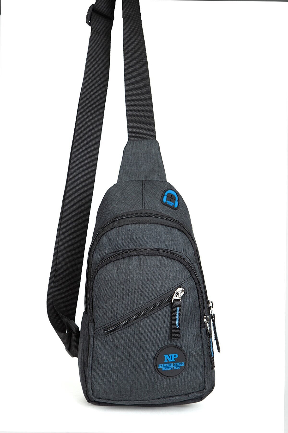Newish Polo Bodybag Sırt ve Göğüs Çantası Siyah