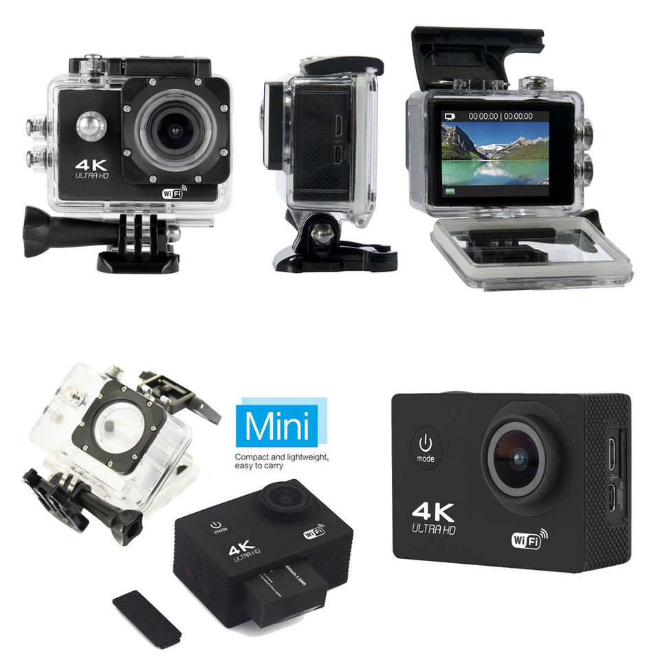 Aksiyon Kamerası Wi-Fi KS503 4K Ultra HD 170 Derece 32 Gb 